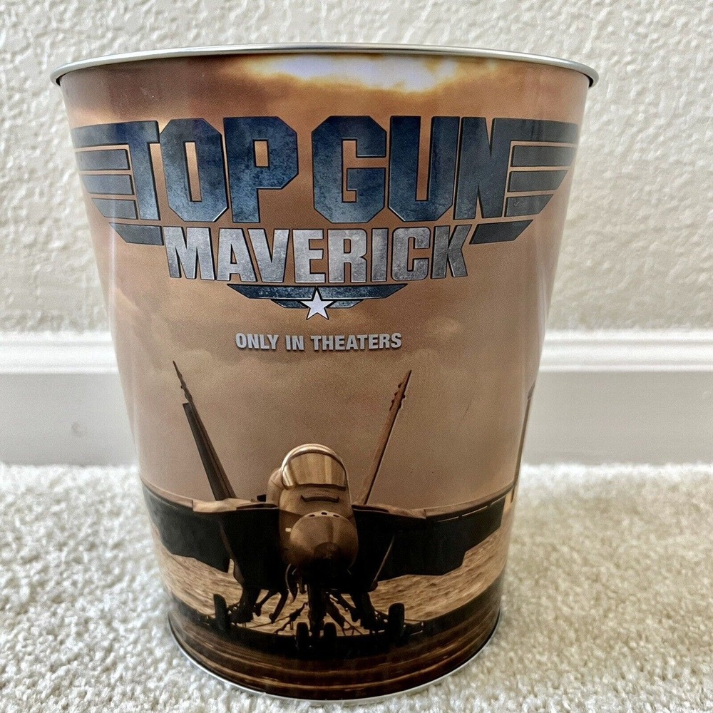 Topgun Maverick Movie Popcorn Bucket. New. Cinemark Exclusive Collectible Tin